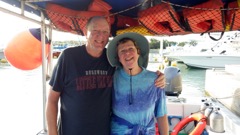 Bob & Sharon on snorkle boat